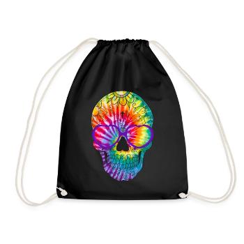 El Dia de Los Muertos Jour des Morts Pourpres - Sac de sport léger - noir - Devant