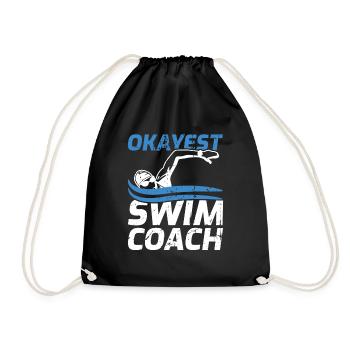 Schwimmtrainer - Turnbeutel - Schwarz - Vorne