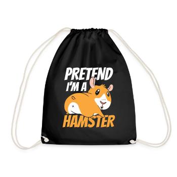 So Tun Als Wäre Ich Ein Hamster Besitzer Haustier - Turnbeutel - Schwarz - Vorne