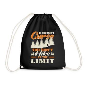 Si vous ne jurez pas, faites de la randonnée - Sac de sport léger - noir - Devant