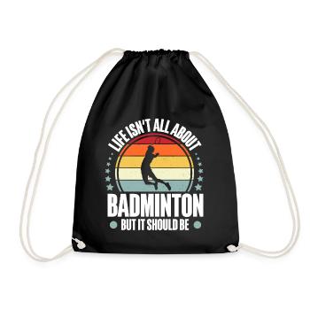 Badminton - Sac de sport léger - noir - Devant
