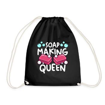 Soap Making Queen Handicrafts Soapers Soap Maker - Turnbeutel - Schwarz - Vorne