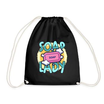 Soapmaking Soap Lady Handicrafts Saponifications - Drawstring Bag - black - Front