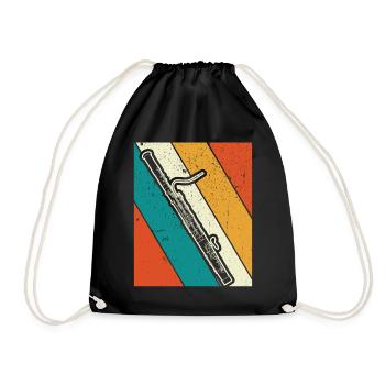 Bassoon Bassoon Bassoon Player Bassoonist - Drawstring Bag - black - Front