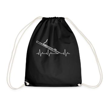 Bassoon Bassoon Bassoon Player Bassoonist - Drawstring Bag - black - Front
