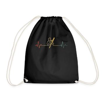 Bassoon Bassoon Bassoon Player Bassoonist - Drawstring Bag - black - Front