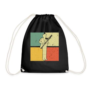 Bassoon Bassoon Bassoon Player Bassoonist - Drawstring Bag - black - Front
