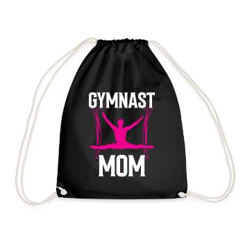Gymnast Mama Gymnast Gymnastics Gymnastics Gymnastics - Drawstring Bag - black - Front