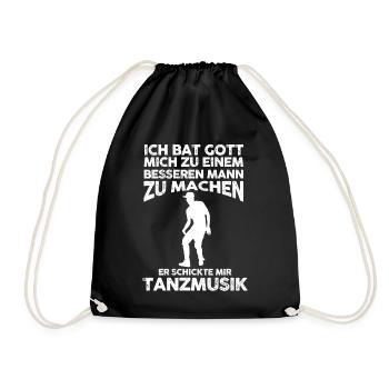 Tanzen Party Musik Tänzer - Turnbeutel - Schwarz - Vorne