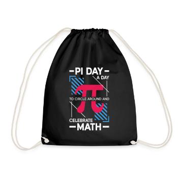 Funny Math Teacher for Pi Day Math Geek - Drawstring Bag - black - Front
