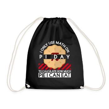 Funny Math Teacher for Pi Day Math Geek - Drawstring Bag - black - Front