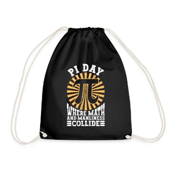 Funny Math Teacher for Pi Day Math Geek - Drawstring Bag - black - Front