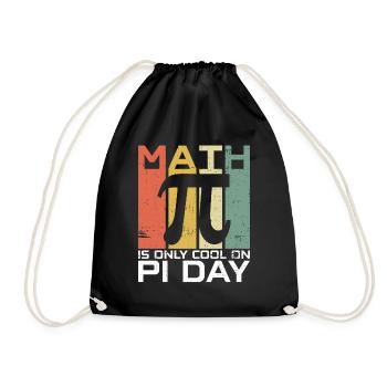 Funny Math Teacher for Pi Day Math Geek - Drawstring Bag - black - Front