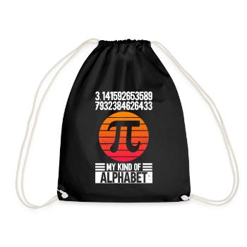 Funny Math Teacher for Pi Day Math Geek - Drawstring Bag - black - Front