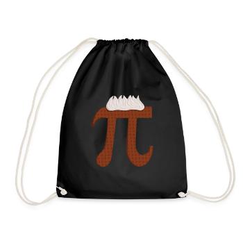 Chocolate Pi - Funny Math Teacher for Pi Day - Drawstring Bag - black - Front