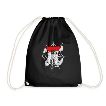 Pi Spider Web - Drôle de Pi Math Halloween - Sac de sport léger - noir - Devant