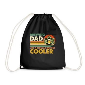 Bière Brewing Dad comme Retro Craft Beer Home Brewer - Sac de sport léger - noir - Devant