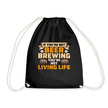 Beer Brewing If You're Not Home Brewer Beer Brewer - Turnbeutel - Schwarz - Vorne