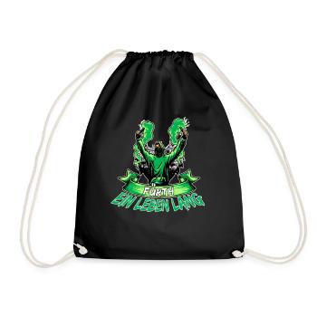 Fürth ein Leben lang - Turnbeutel - Schwarz - Vorne