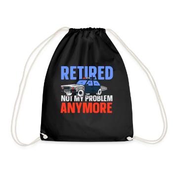 À la retraite, ce n’est plus mon problème policier - Sac de sport léger - noir - Devant