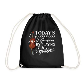 Violin Violinist Today's Good Mood - Turnbeutel - Schwarz - Vorne