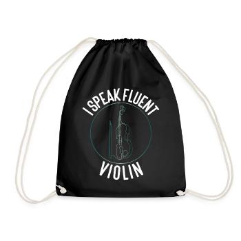 Violoniste Je parle couramment - Sac de sport léger - noir - Devant
