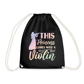 Violoniste Violoniste Fille This - Sac de sport léger - noir - Devant