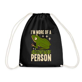 Grenouille Amphibiens Grenouilles - Sac de sport léger - noir - Devant