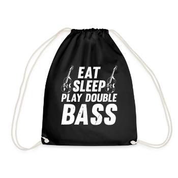 Eat Sleep Play Double Bass - Double Bassiste Double - Sac de sport léger - noir - Devant