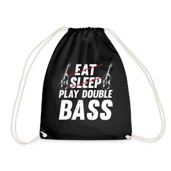 Contrebassiste - Eat Sleep Play Double Bass - Sac de sport léger - noir - Devant