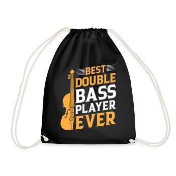 Best Double Bass Player Ever - Double Bass Double - Turnbeutel - Schwarz - Vorne