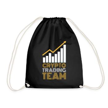 Krypto Trading Team Trader Crypto Traden - Turnbeutel - Schwarz - Vorne