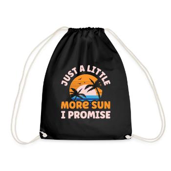 Juste un peu plus de plage promise au soleil - Sac de sport léger - noir - Devant