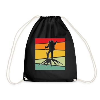 Alpinisme Rétro - Sac de sport léger - noir - Devant