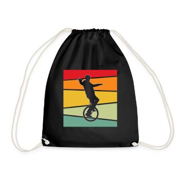 Rétro monocycle - Sac de sport léger - noir - Devant