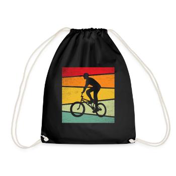 BMX Retro - Turnbeutel - Schwarz - Vorne