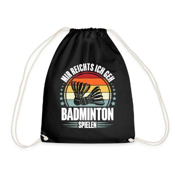 Badminton - Turnbeutel - Schwarz - Vorne