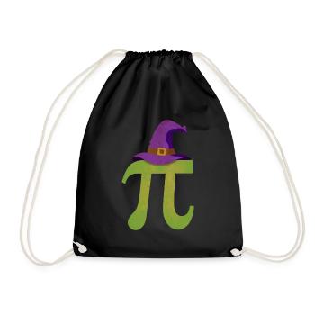 Pi Witch Hat - Pi Funny Math Halloween - Sac de sport léger - noir - Devant