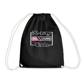 Chemise de radiologie, tee-shirt de chargement technique à rayons X, infirmière - Sac de sport léger - noir - Devant