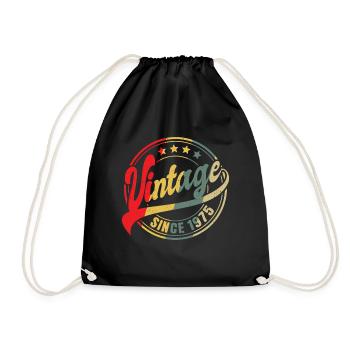 Millésime depuis 1975 Cadeau 48ème anniversaire - Sac de sport léger - noir - Devant