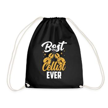 Best cellist of all time Musician Cello Cello Cello - Drawstring Bag - black - Front