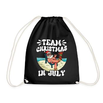 L’équipe Weihnachten Im Juli Noël en juillet Père Noël - Sac de sport léger - noir - Devant