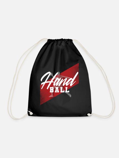 Handball Handballer - Turnbeutel - Schwarz