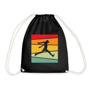 Parkour Retro - Drawstring Bag - black - Front