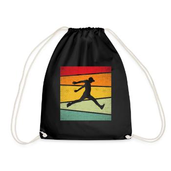 Parkour Retro - Drawstring Bag - black - Front