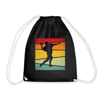Football Rétro - Sac de sport léger - noir - Devant