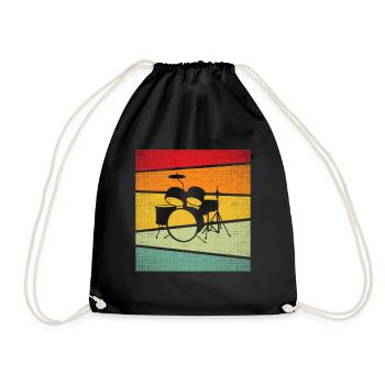 Batterie Rétro - Sac de sport léger - noir - Devant