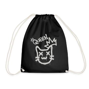 Cool Cheeky Graffiti Cat Maine Coon Persan - Sac de sport léger - noir - Devant