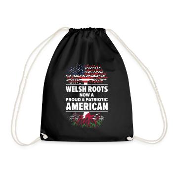 Né au Pays de Galles États-Unis - Sac de sport léger - noir - Devant