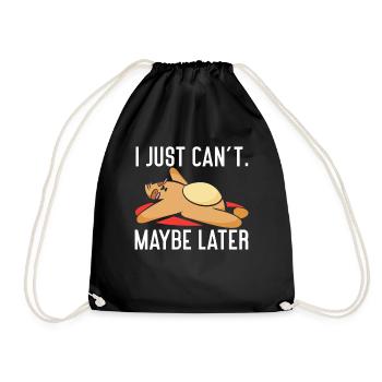 Procrastinating Life Quotes Procrastinator - Drawstring Bag - black - Front